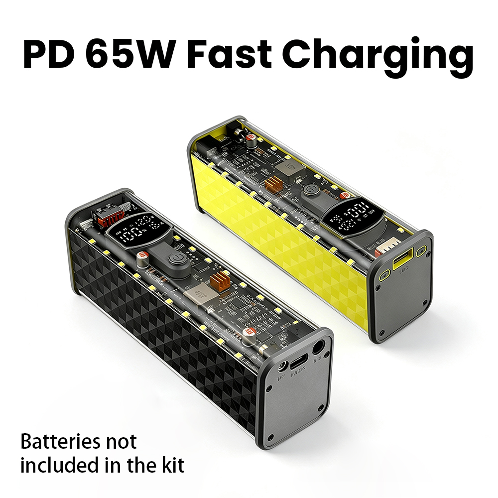 Battery Case Storage - PD 65W Power Bank DIY Case