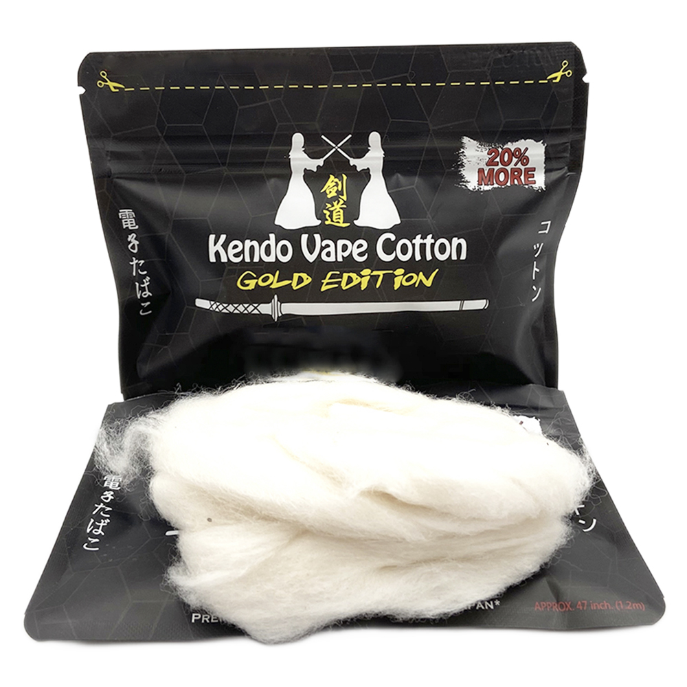 New Kendo Cotton Gold Edition  - Vaping Goods ulasan dan harga