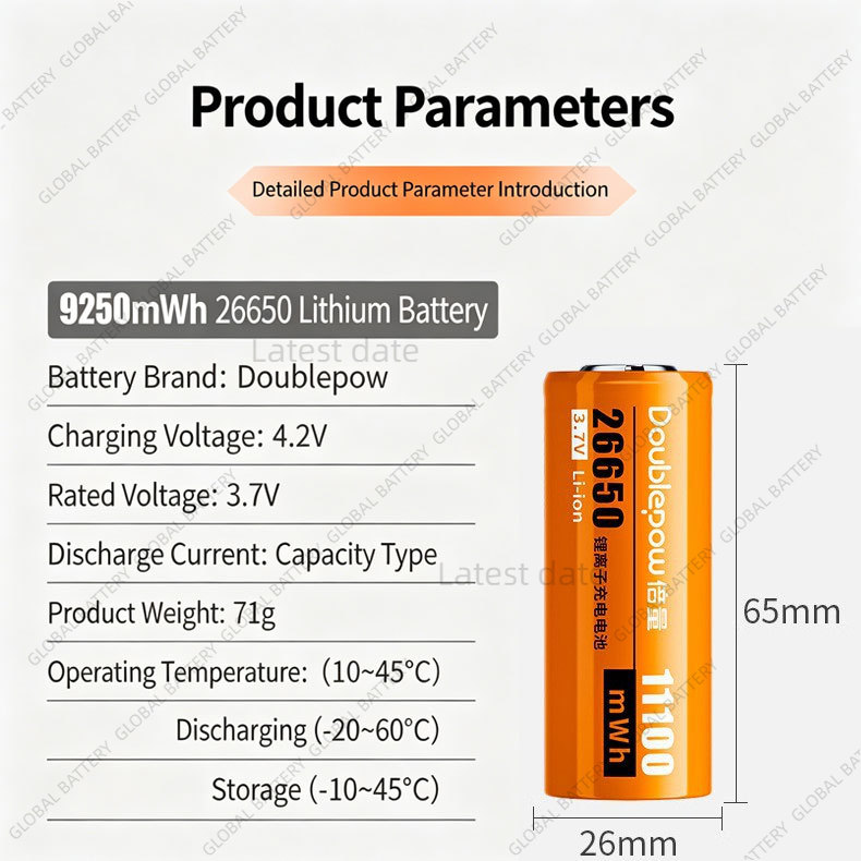 11100mAh 26650 Lithium Battery - Vape Battery 18650 ulasan dan harga