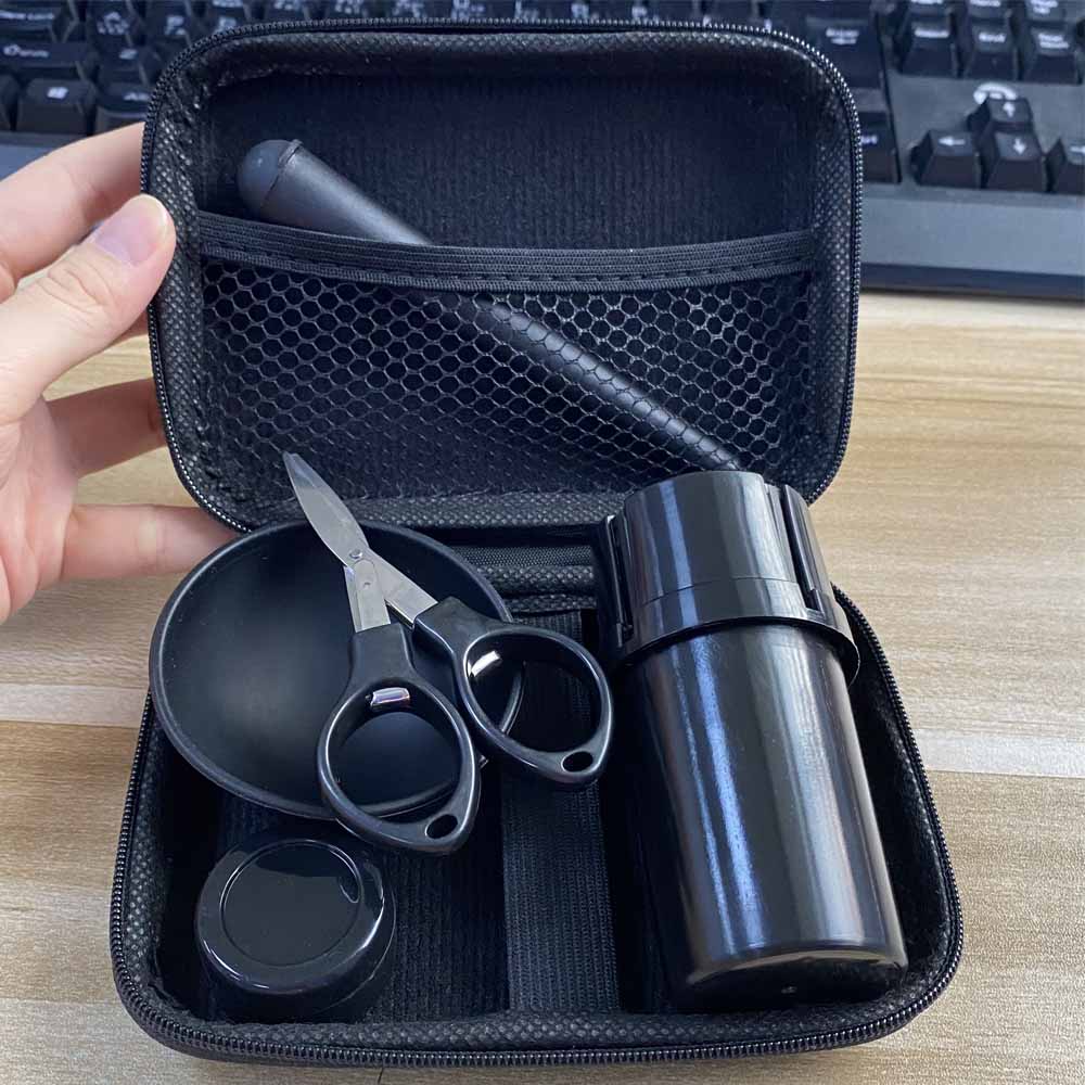 1Set Black Grinder Crusher Wit - Vape Accessory ulasan dan harga