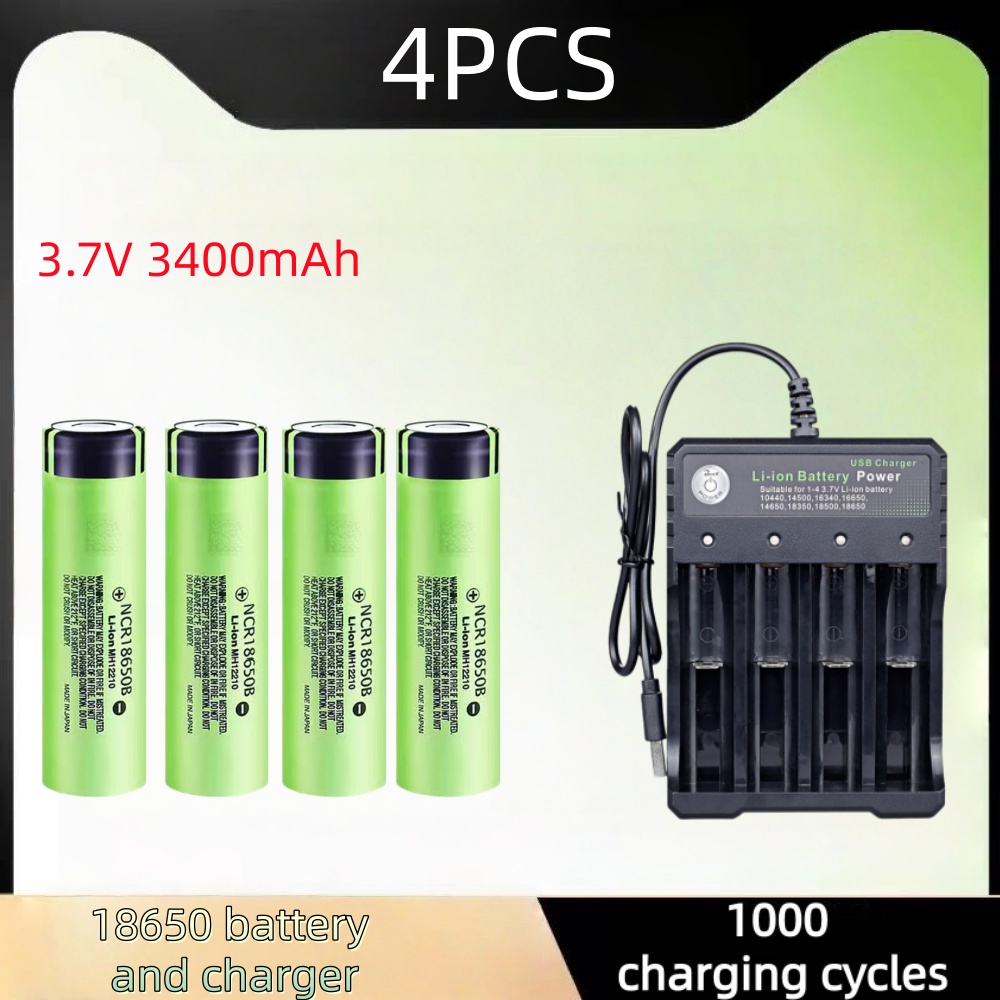4-20PCS Rechargeable Lithium B - Vape Battery 18650 ulasan dan harga