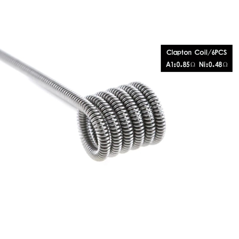48Pcs/Set 8 in 1 Prebuilt Coil - Clapton Wire Pre Built ulasan dan harga