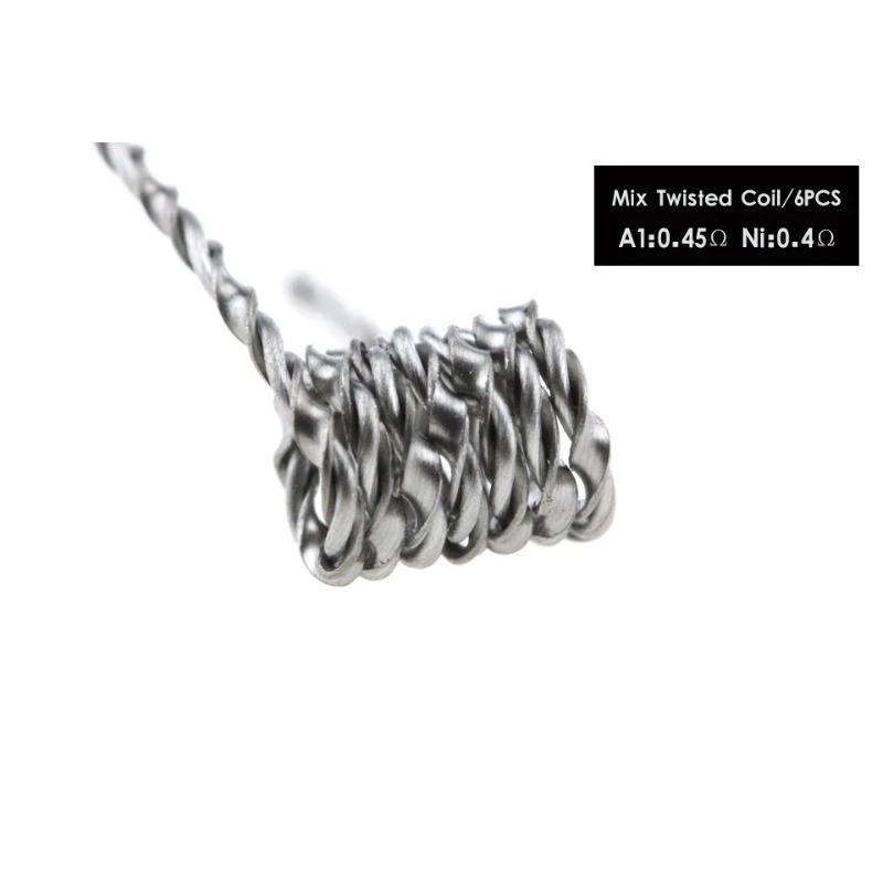 48Pcs/Set 8 in 1 Prebuilt Coil - Clapton Wire Pre Built ulasan dan harga